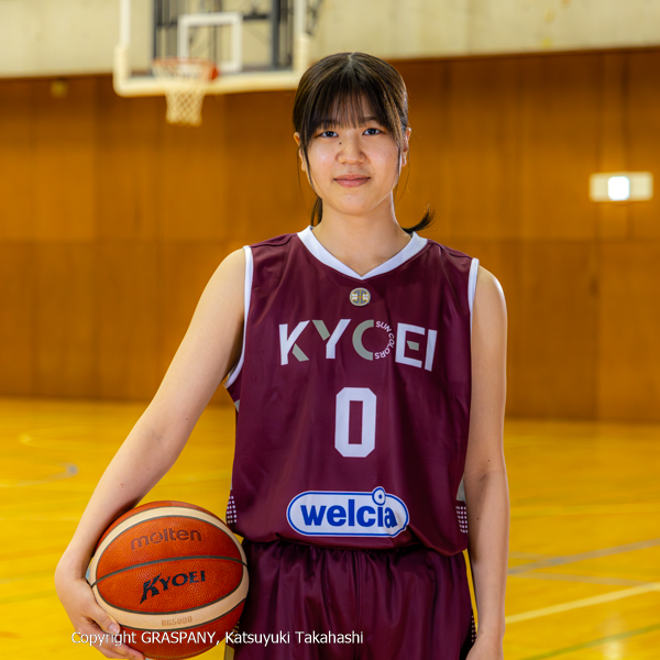 ＜ポジション＞G   ＜出身校＞高良ミニバス・金城中学校・福岡第一高等学校   ＜コメント＞みんなが苦しい時に点を取れる選手になる