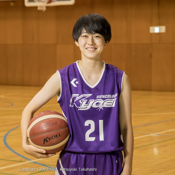 ＜ポジション＞GF   ＜出身校＞大野玉造ミニバス・大野中学校・磐城第一高等学校   ＜コメント＞状況判断をしっかりできる選手になる。集大成としてチームのために悔いなく楽しむ！