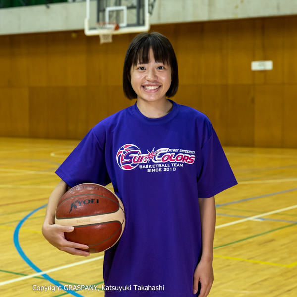 ＜ポジション＞PG   ＜出身校＞川口じりん・八雲学園中学校・八雲学園高等学校   ＜コメント＞スピードで相手を魅了するプレイヤーになる。